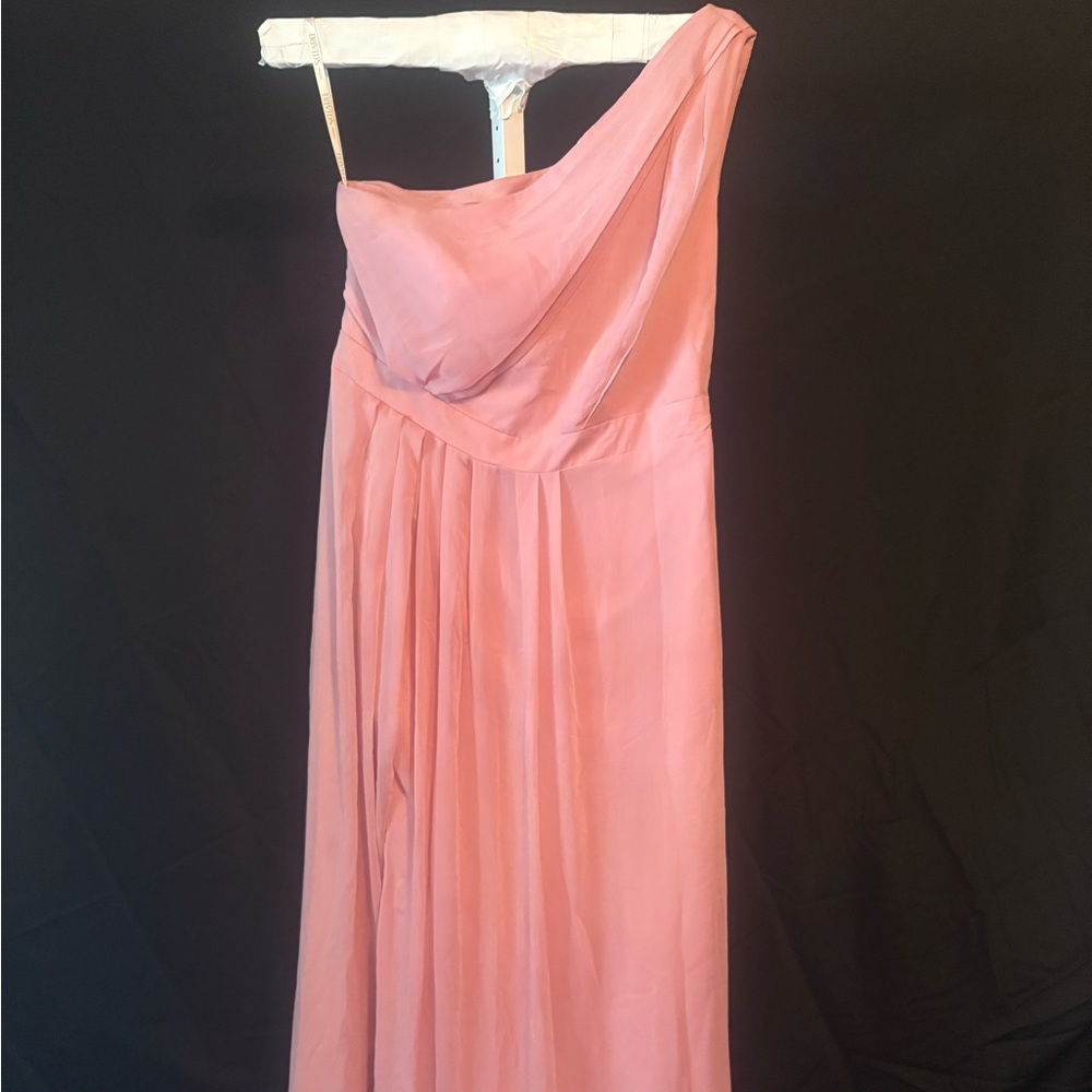 David's Bridal Silver and Pink Label light pink in color